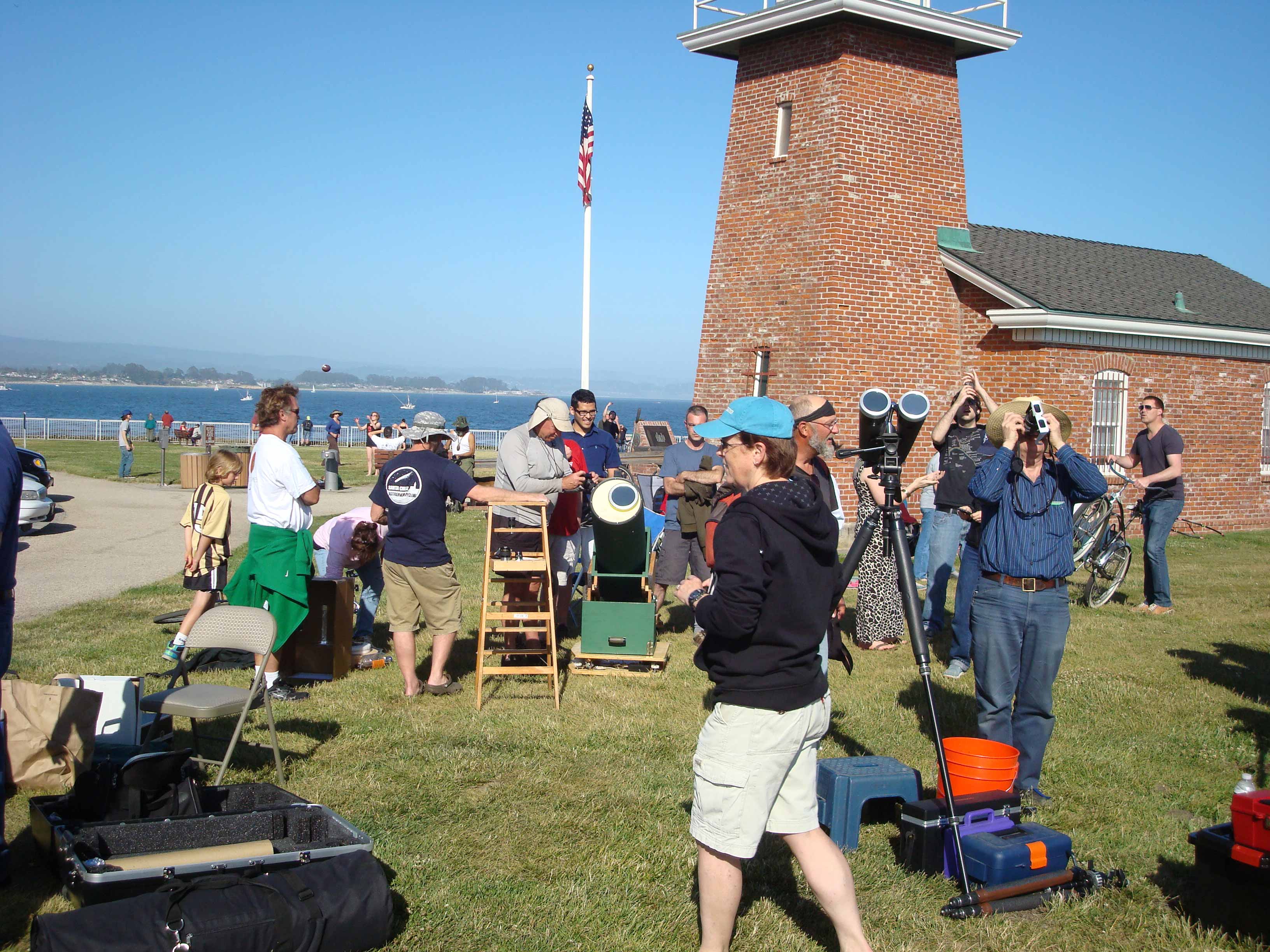 Annular
                  Eclipse at the Lighthouse - May 20, 2012